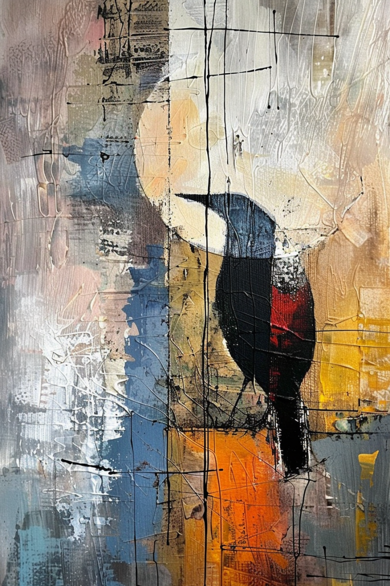 Painting COLORFUL BIRD - Image 4